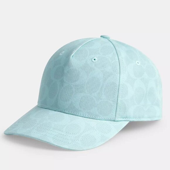 🥰 Signature Sun Bleached Baseball Hat  Turquoise - Picture 1 of 7